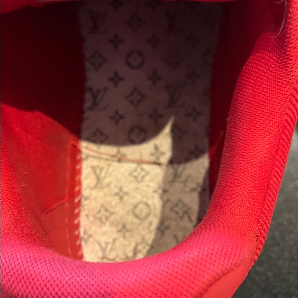 Louis Vuitton Vibrant Red and White Skate Sneakers - Picture 7 of 13